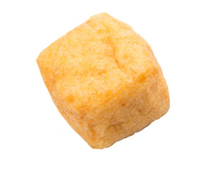 Bean curd tofu over white background