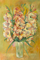 bouquet of gladioli