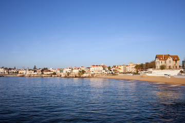 Fototapeta na wymiar Wybrzeże Cascais w Portugalii