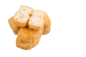 Bean Curd Tofu Over White Background