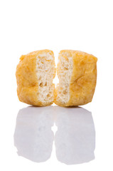 Bean Curd Tofu Over White Background