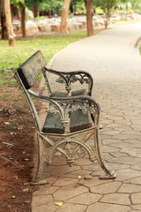 Bench chair in the park