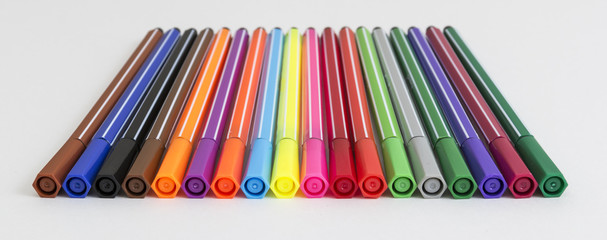 Group of bright markers