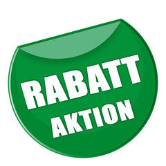 Button - Rabatt Aktion - grün - g877