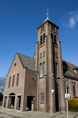Fototapeta na wymiar St. Jozefkerk Noordwijkerhout Noordwijk aan Zee