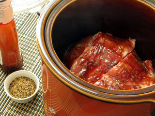Spareribs, Seasoned, Ready to Cook in Crock Pot