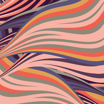 vector abstract background and colored lines