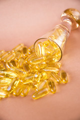 fish oil capsules spill out