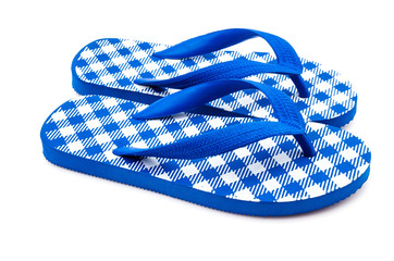 Flip flops isolated white background