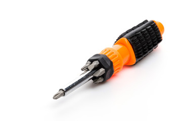 Screw driver isolated white background
