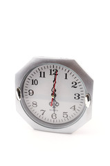 Naklejka premium Clock isolated white background