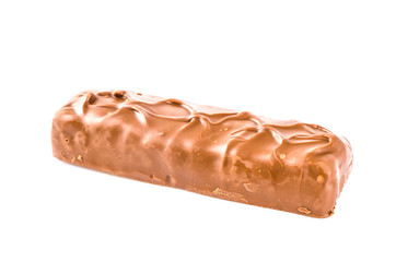 Chocolate bar isolated white background