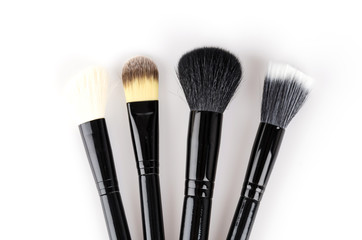 Makeup brush isolated white background