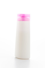 Plastic bottle isolated white background