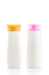 Plastic bottle isolated white background