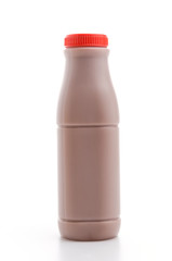 Chocolate milk isolated white background