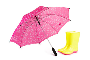 Boots and Umbrella