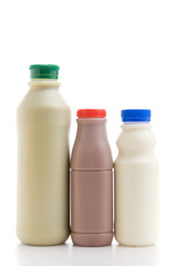 Milk isolated white background