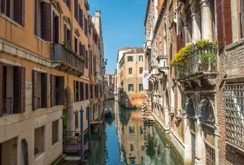 Schöner Venedig-Kanal. Häuser von Venezia, Italien © jovannig