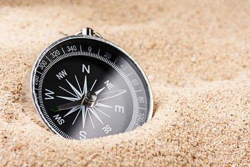 compass in the sand
