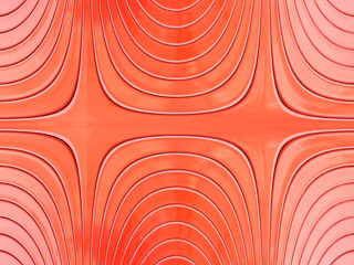 Abstract  red curve lines