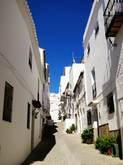Fototapeta na wymiar アンダルシアの白い村　カサレス（スペイン）