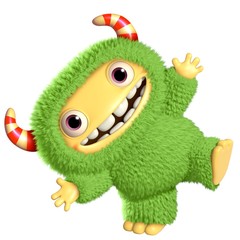 3d cartoon monster