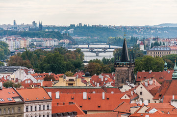 Obraz premium Cityscape view of Prague, Czech Republic