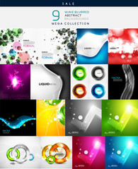Various shaped abstract backgrounds
