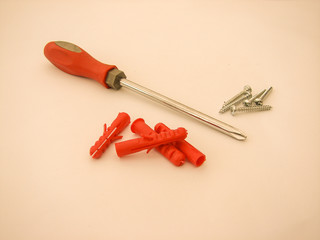 vis tournevis cheville