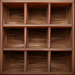 Obraz na płótnie Canvas wooden shelf