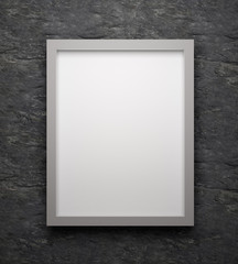 Blank space poster or art frame waiting to be filled 