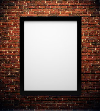 Blank space poster or art frame waiting to be filled 