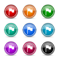 flag icon vector set