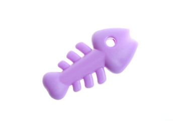 Winder in fish bone shape on white background