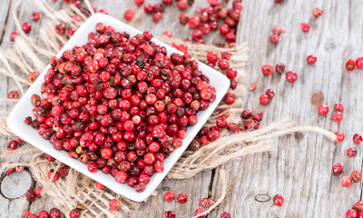 Portion of Pink Peppercorns
