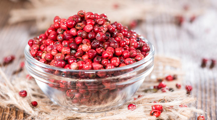 Bowl with Pink Peppercorns
