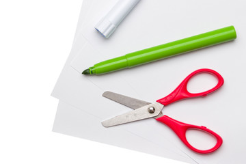 Felt pen isolated on white background