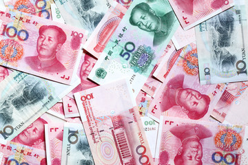 Chinese yuan - obrazy, fototapety, plakaty