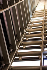 Obraz premium Metal design of an interior in a modern building