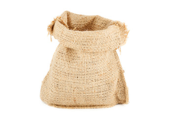 А linen sack from natural raw material