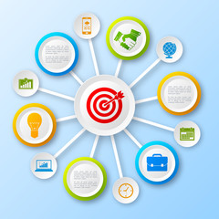 Business paper infographic