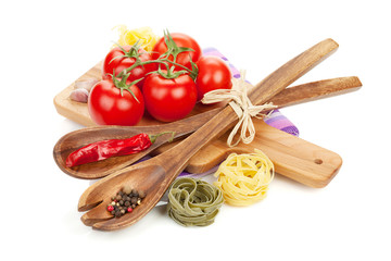 Pasta, tomatoes and spices