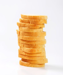 Sliced white bread