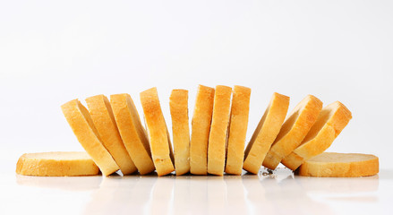 Sliced white bread