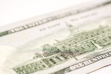 OneUS hundred dollar bill, macro photography