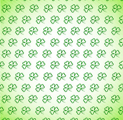 Fototapeta na wymiar pattern from clover leaves for design by day of St Patricks Day