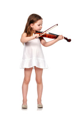 little girl with violin