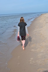 Dziewczyna na plaży