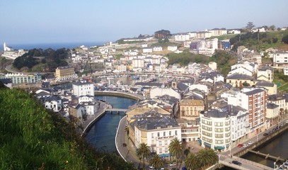 Fototapeta premium View of Luarca, Asturias - Spain